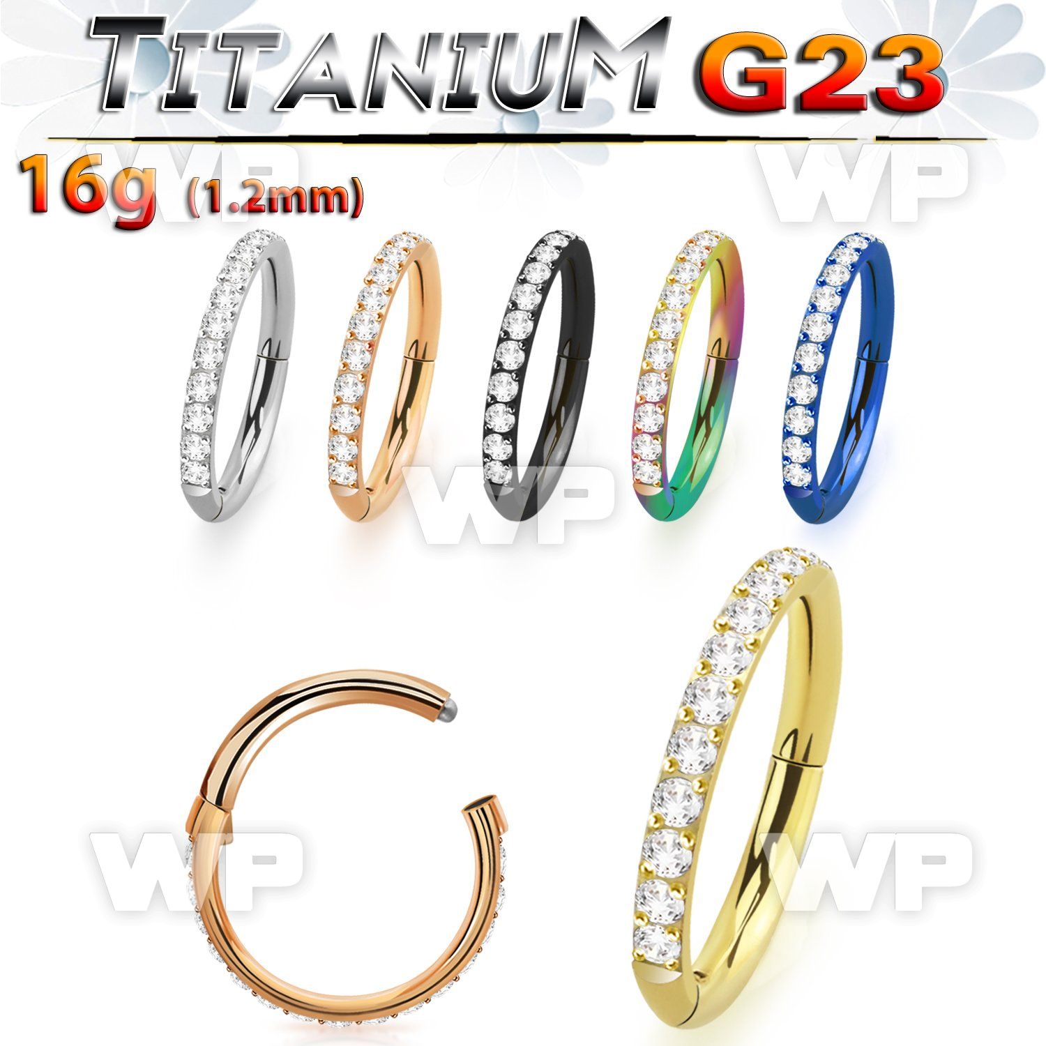 h3ir3xep titanium hinged segment clicker 16g cnc setting cz