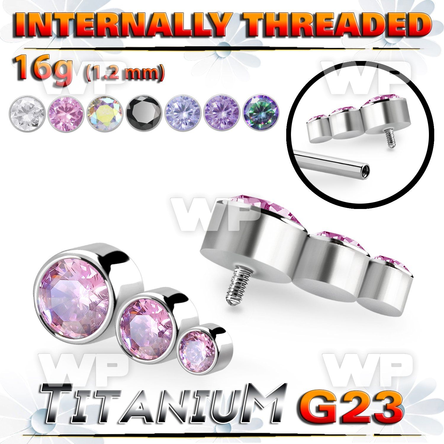 h3xget8u titanium top three descending bezel cz