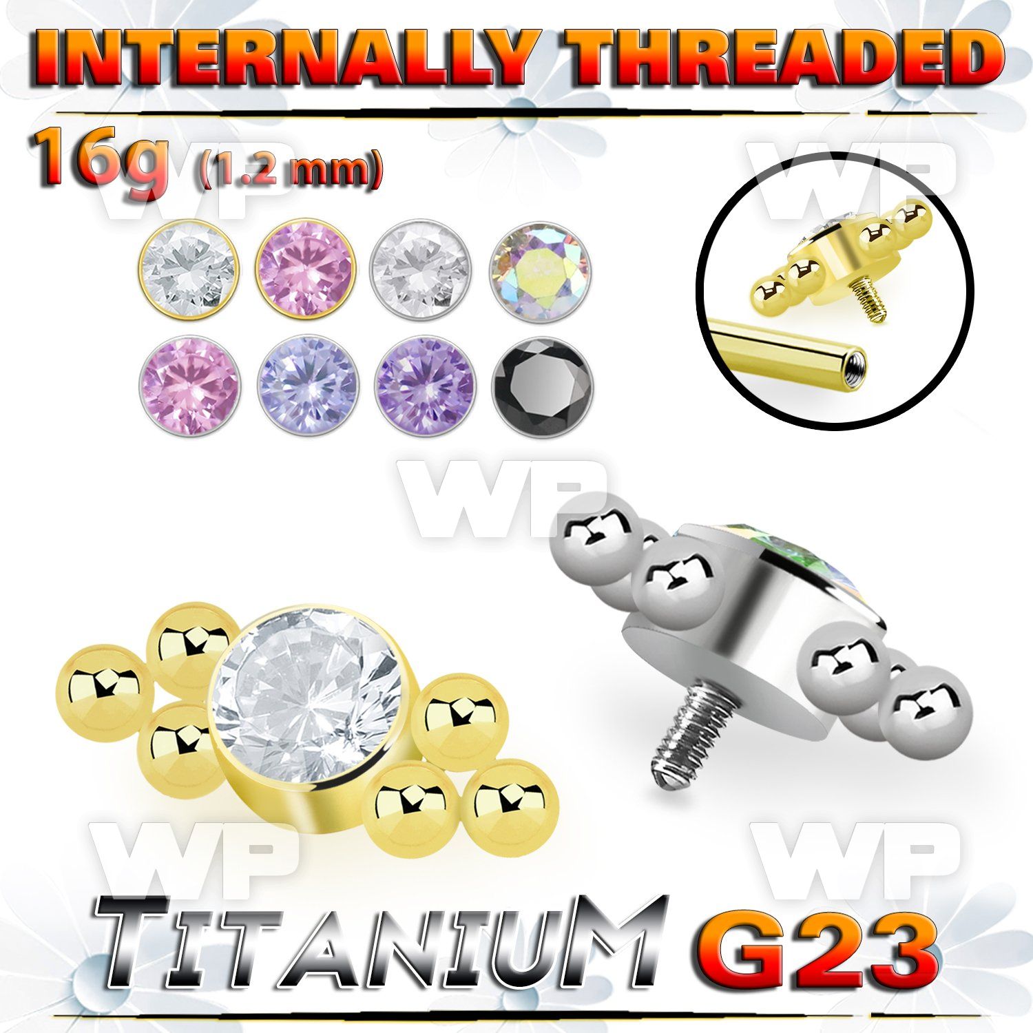 h3xgke8u titanium top six balls cluster bezel cz
