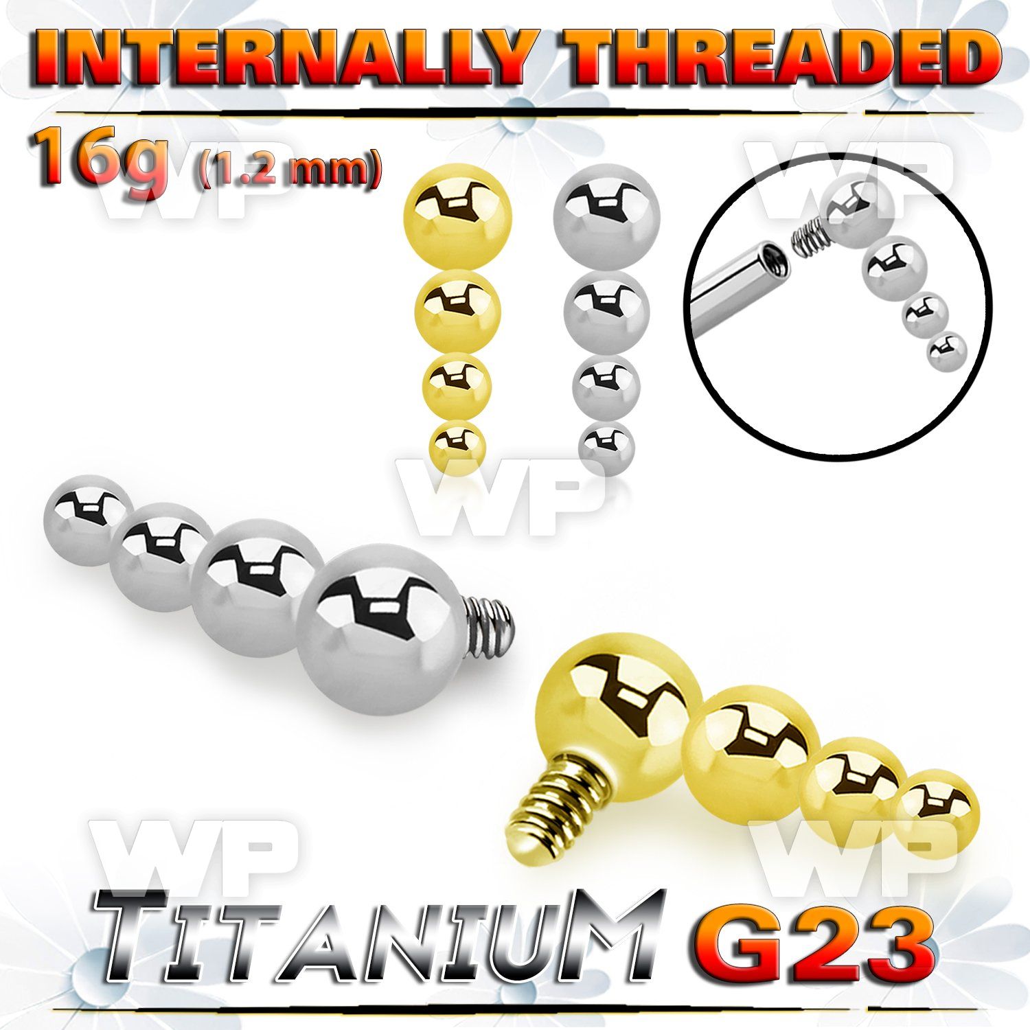 h3xs8u titanium four bead balls descending top