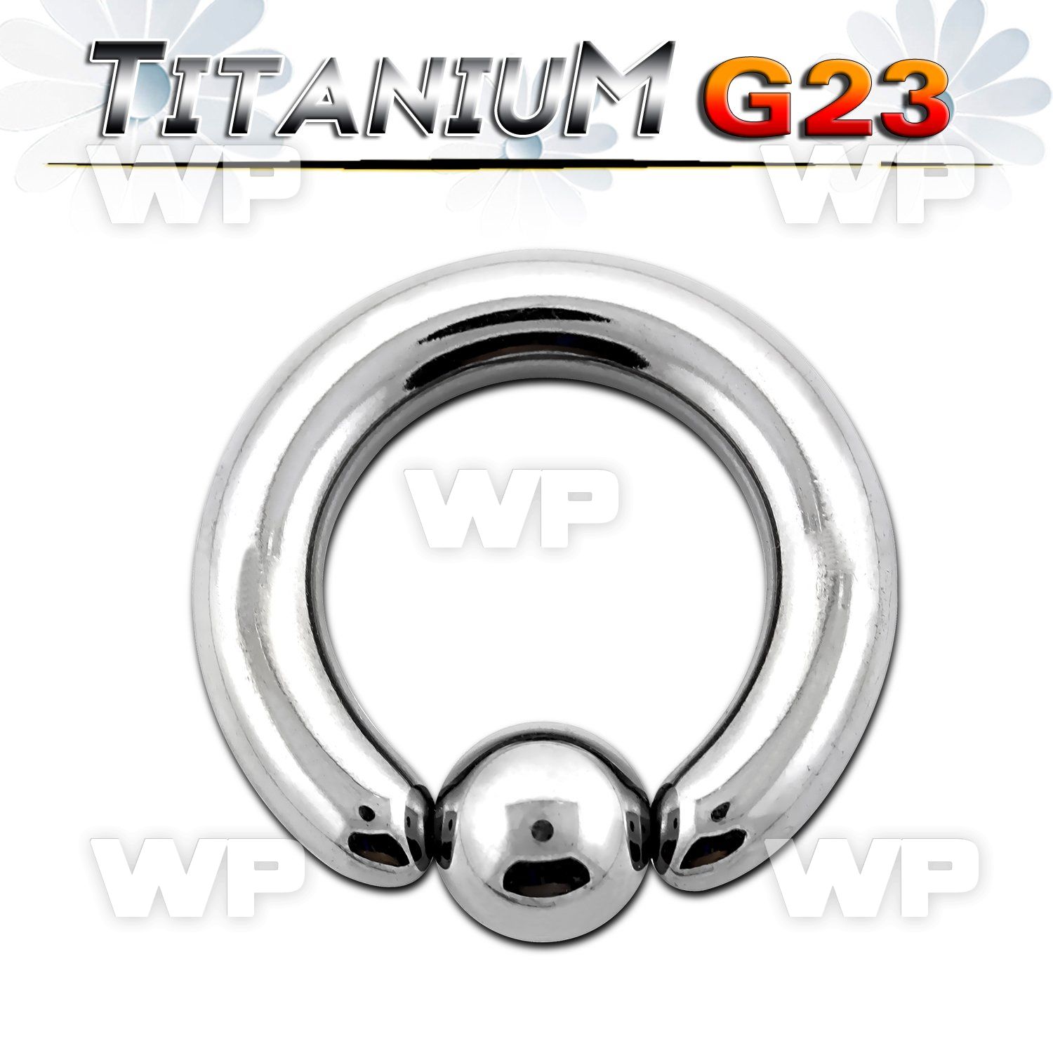 h46a0 g23 titanium captive bead ring 5mm 8mm ball ear lobe piercing