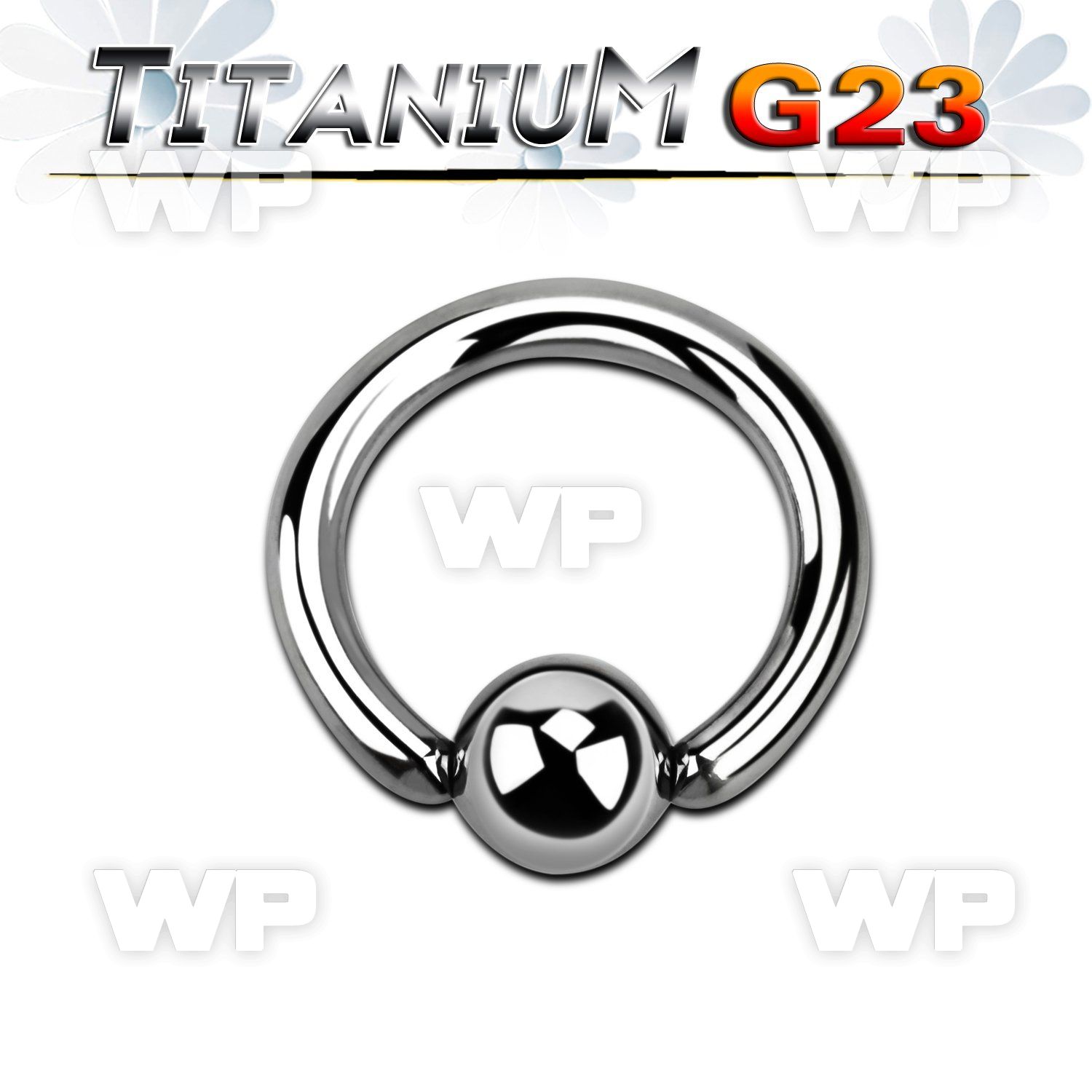h46at g23 titanium captive bead ring 3mm an 8mm ball ear lobe piercing