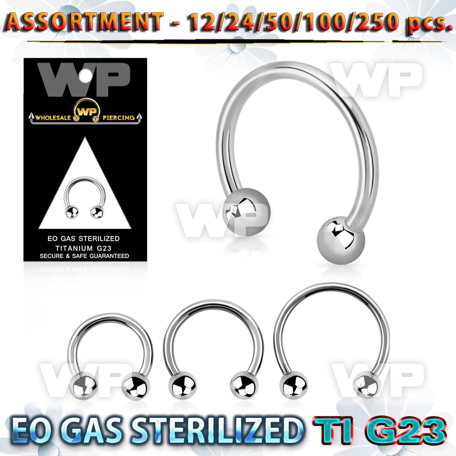 h4b20l0 g23 titanium cbr horseshoe 1 2mm 3mm balls1 4 to 9 16 belly piercing