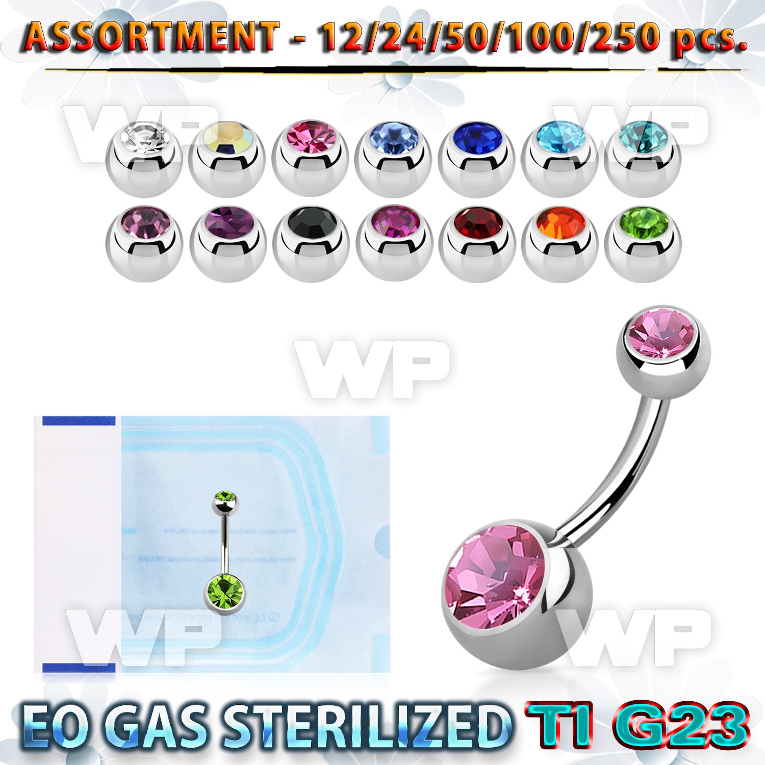 h4b20t0 g23 titanium belly ring 1 6mm 5 8mm press fit jewel belly piercing