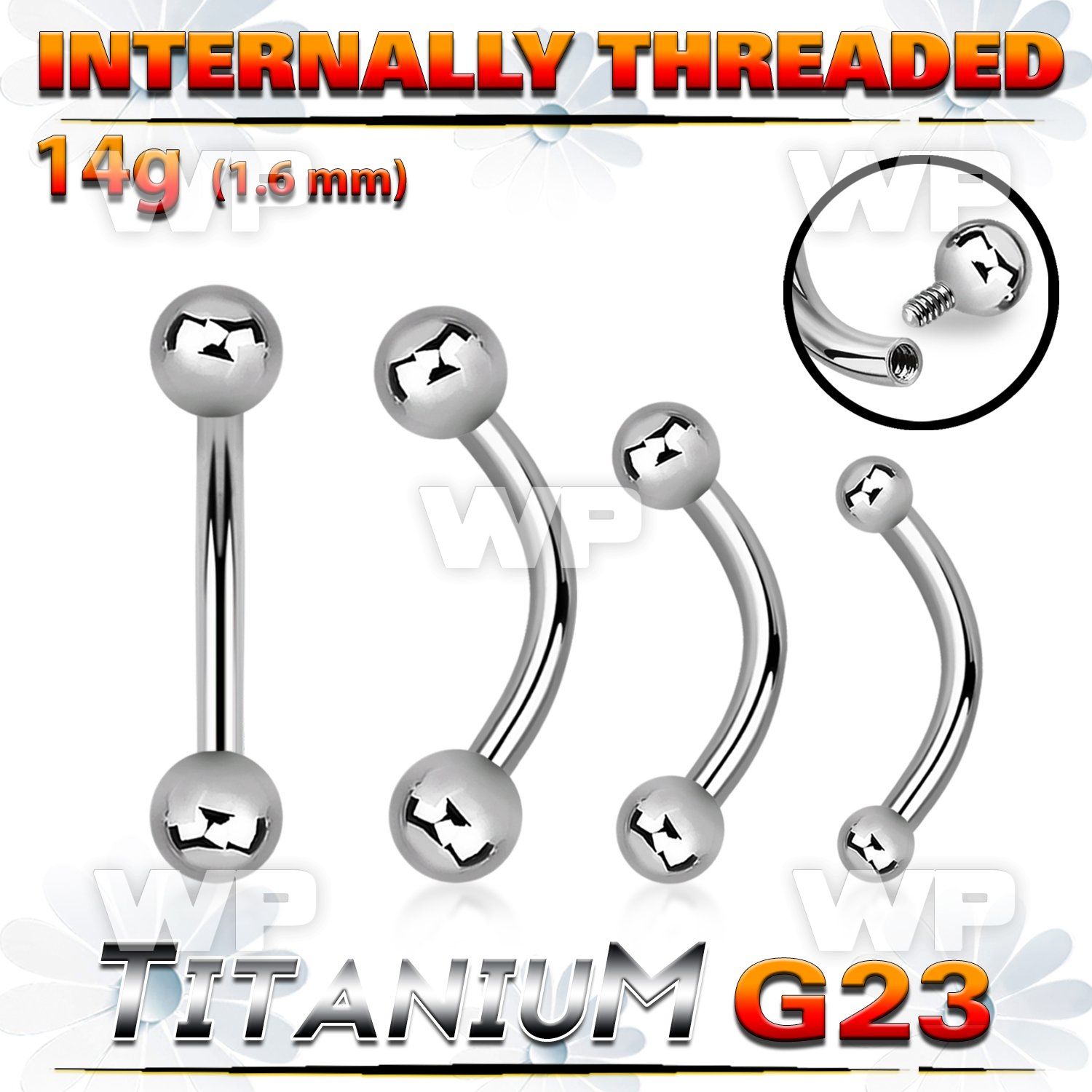h4u48 titanium bananabell 14g balls internal