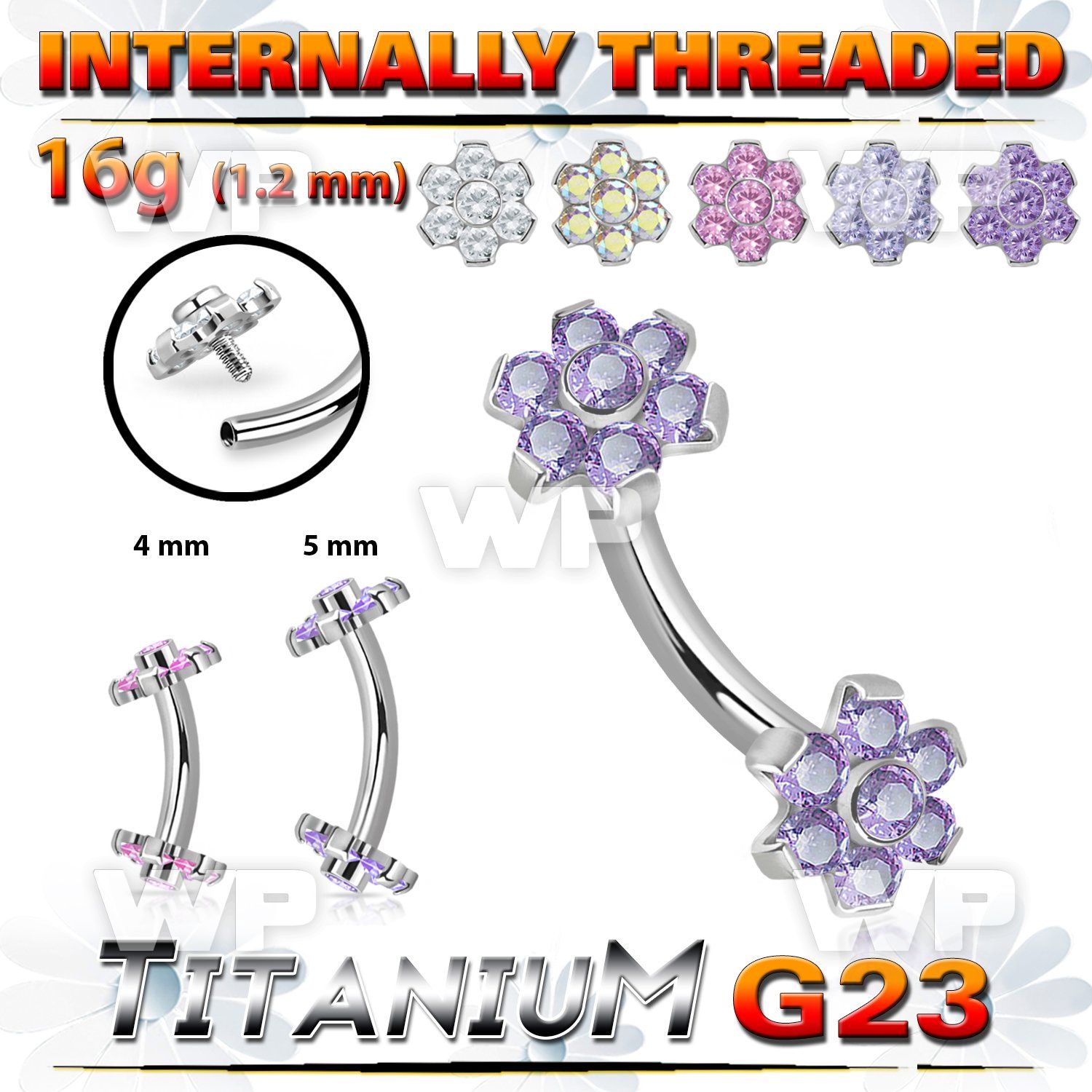 h4u8uep titanium bananabell 16g flower cz internal