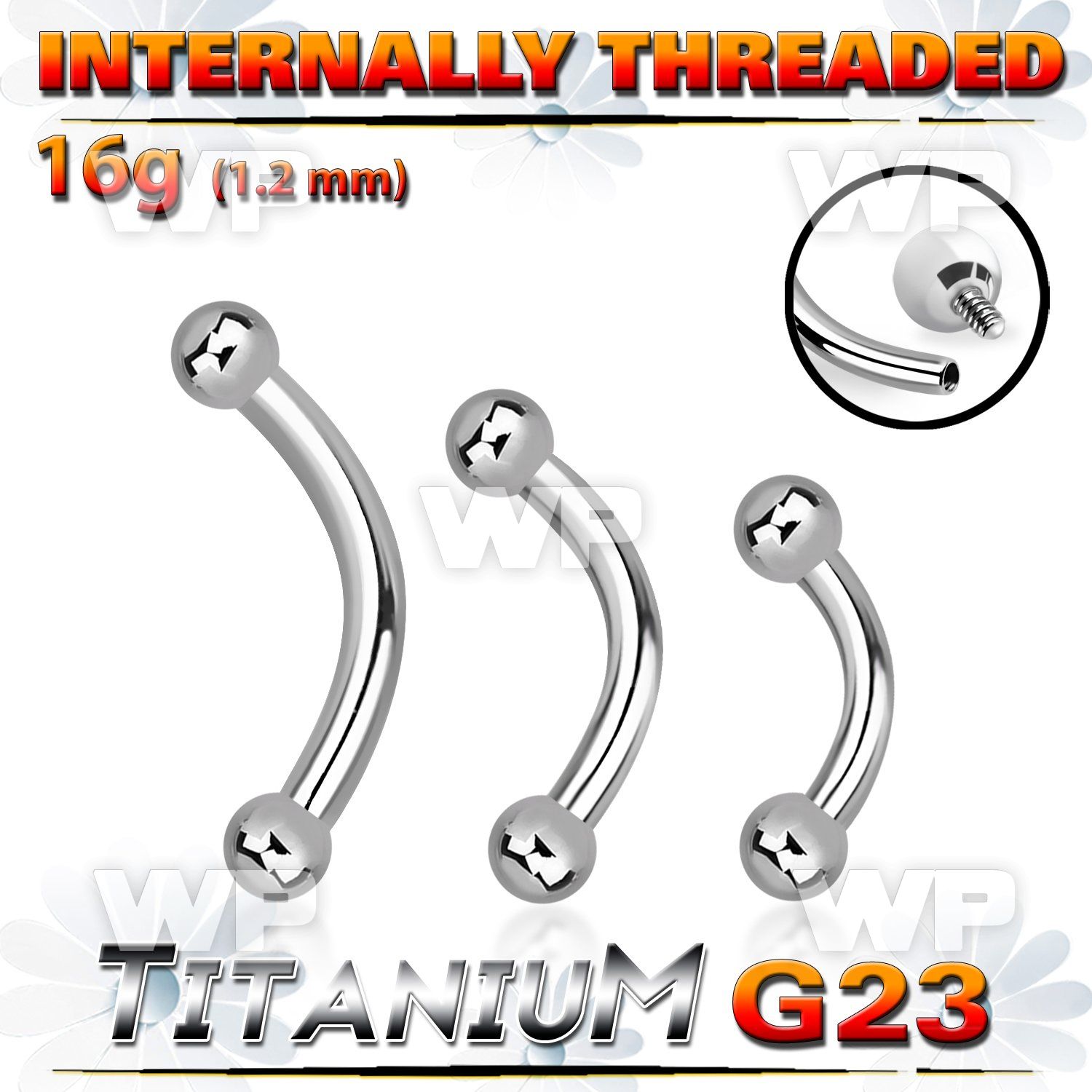 h4uw4ks8 titanium internal brow bananabell balls