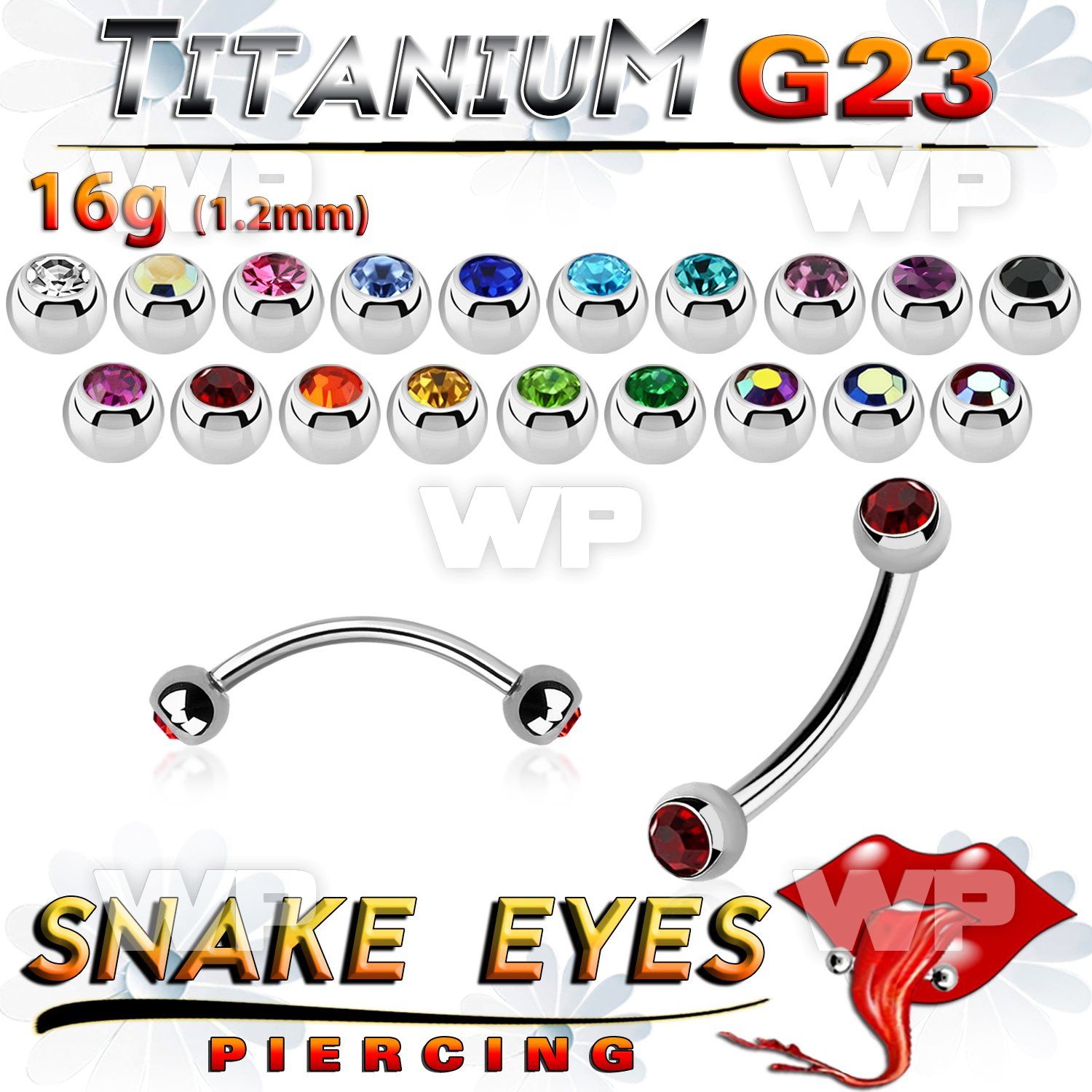 h4uwk6b titanium tongue bananabell 3mm crystal balls
