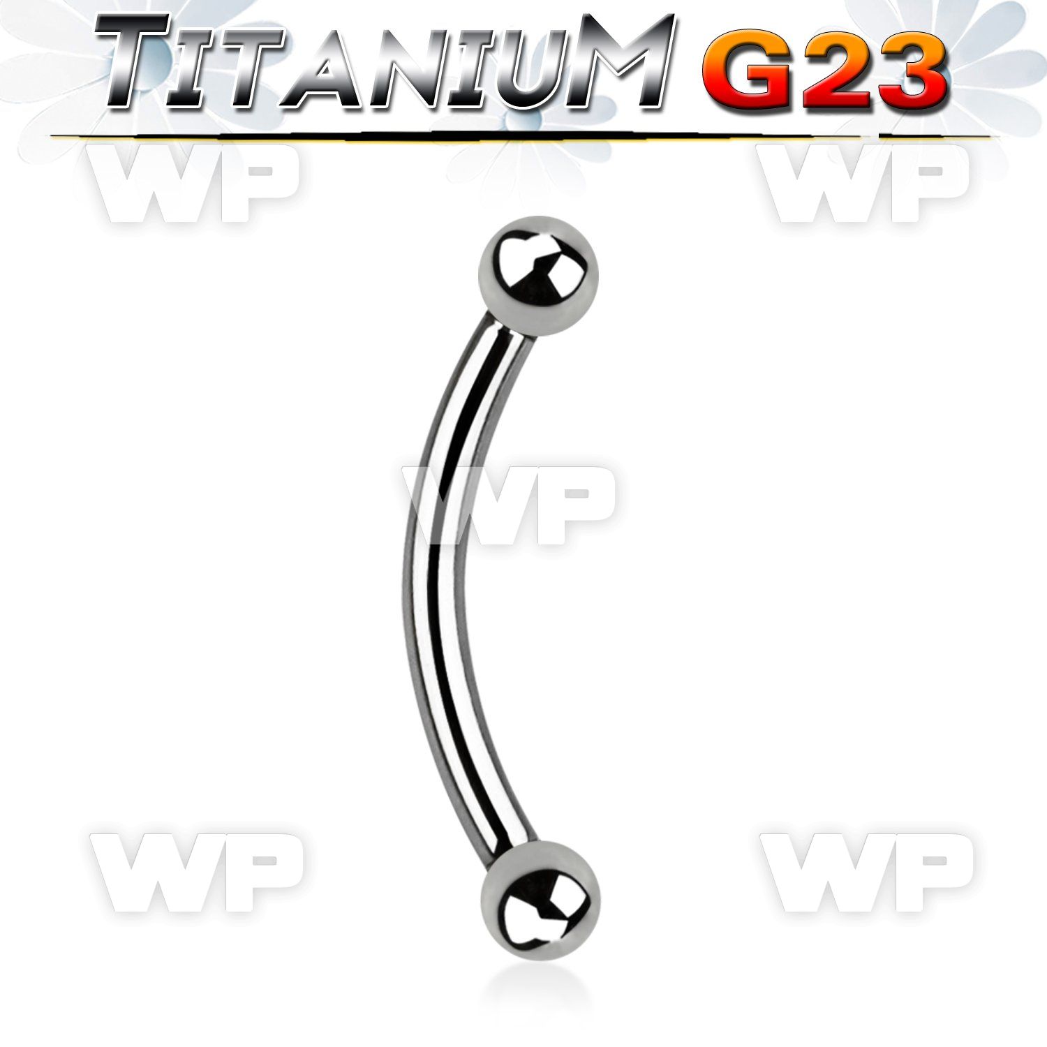 h4uwks g23 titanium micro banana 1 2mm 2 5mm ball eyebrow piercing