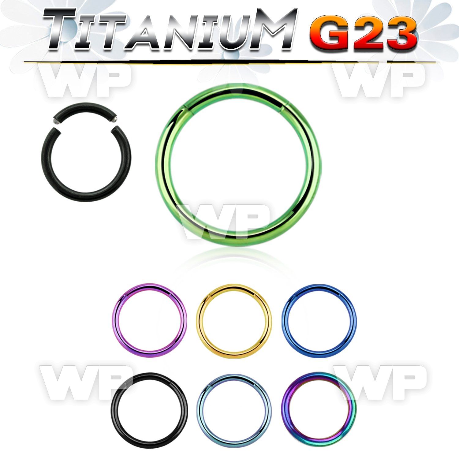 hr3iey ion plated g23 titanium segment ring 1 2mm eyebrow piercing