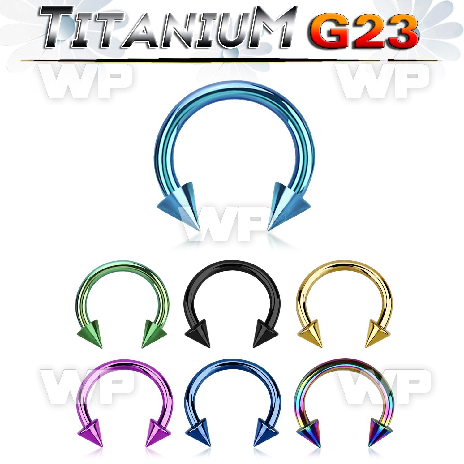 hr64w6u ion plated g23 titanium circular eyebrow barbell 1 2mm belly piercing