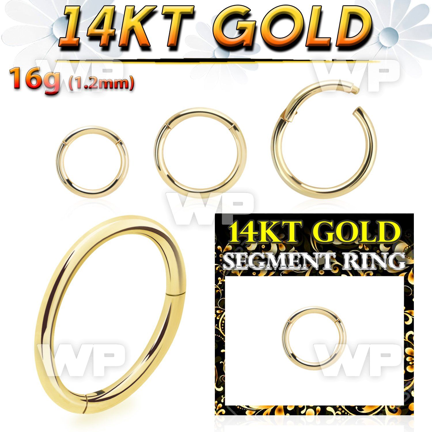 i3wixey 14k gold hinged segment ring