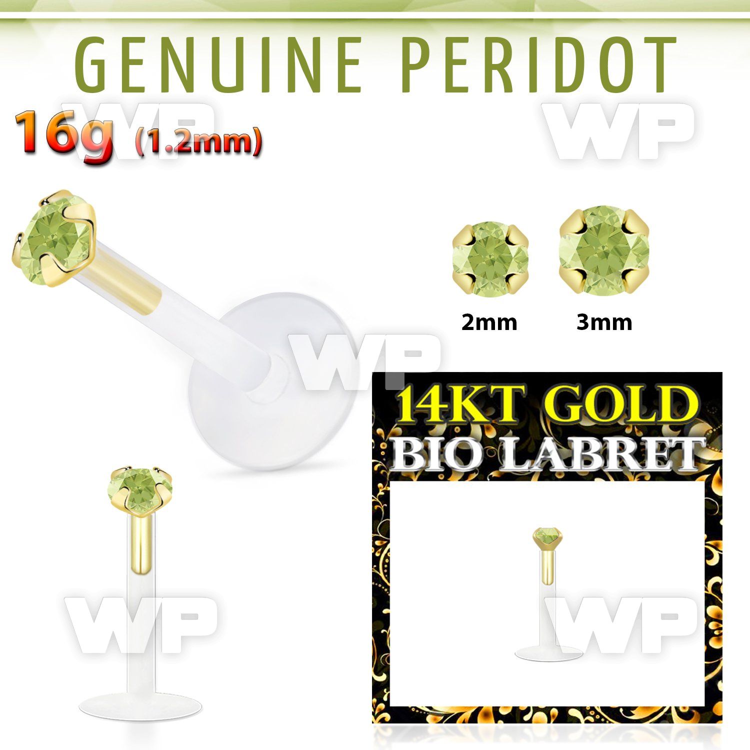 i48iw0 bio flex labret 1 2mm push in 14kt gold top 2mm genuine lower lip piercing