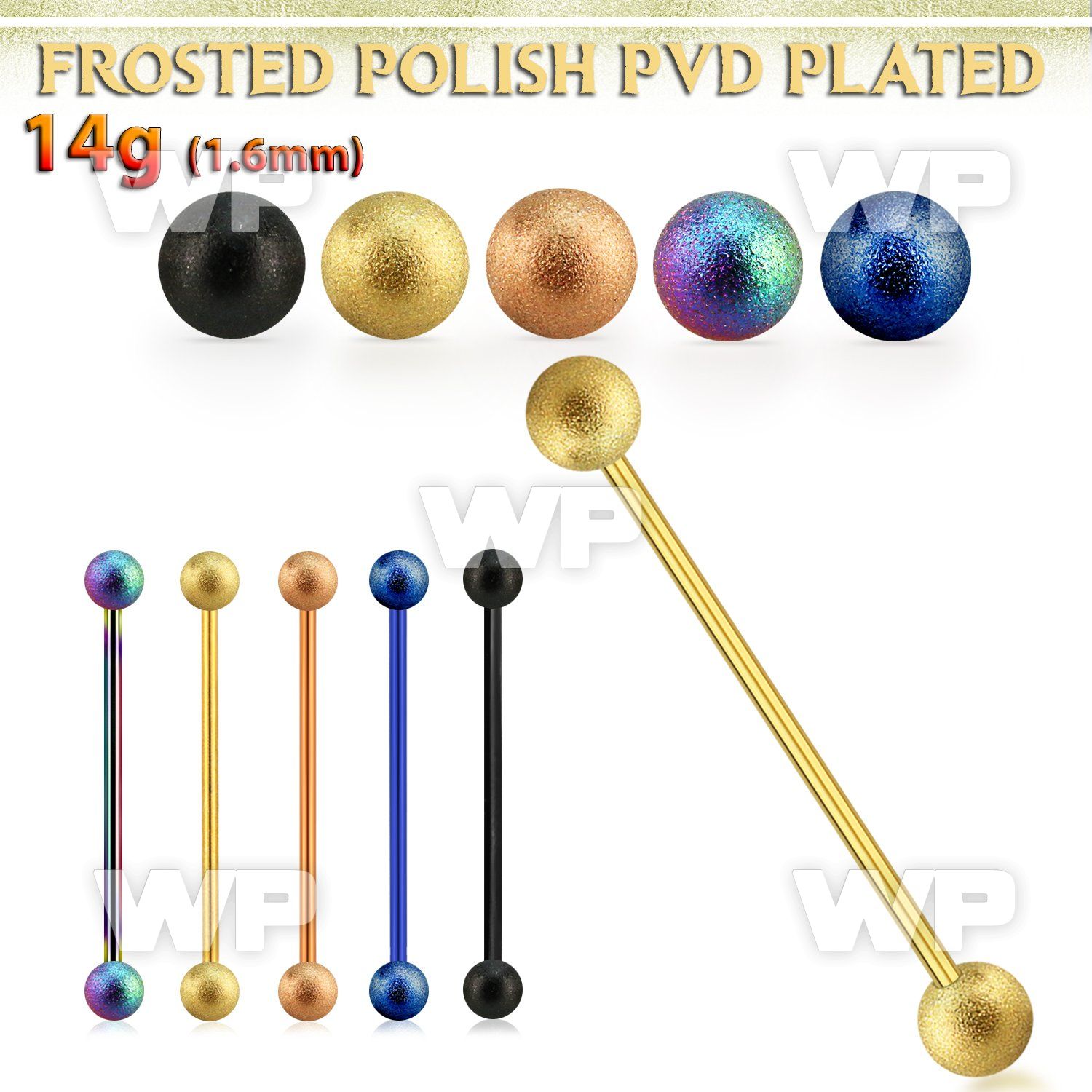 intfo5 anodized steel industrial barbell wmm frosted steel ball