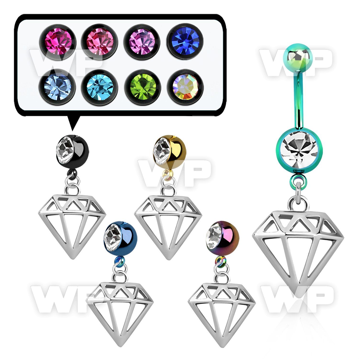 j12sls ion plated steel belly ring upper 5mm plain ball 8mm belly piercing