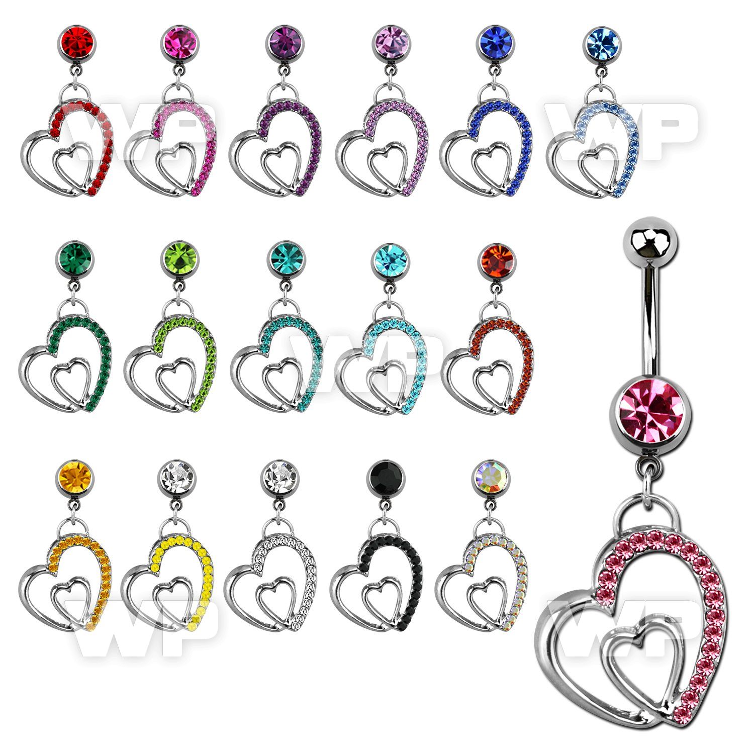 j61xa6e steel belly ring w 8mm press fit jewel ball cute danglin belly piercing