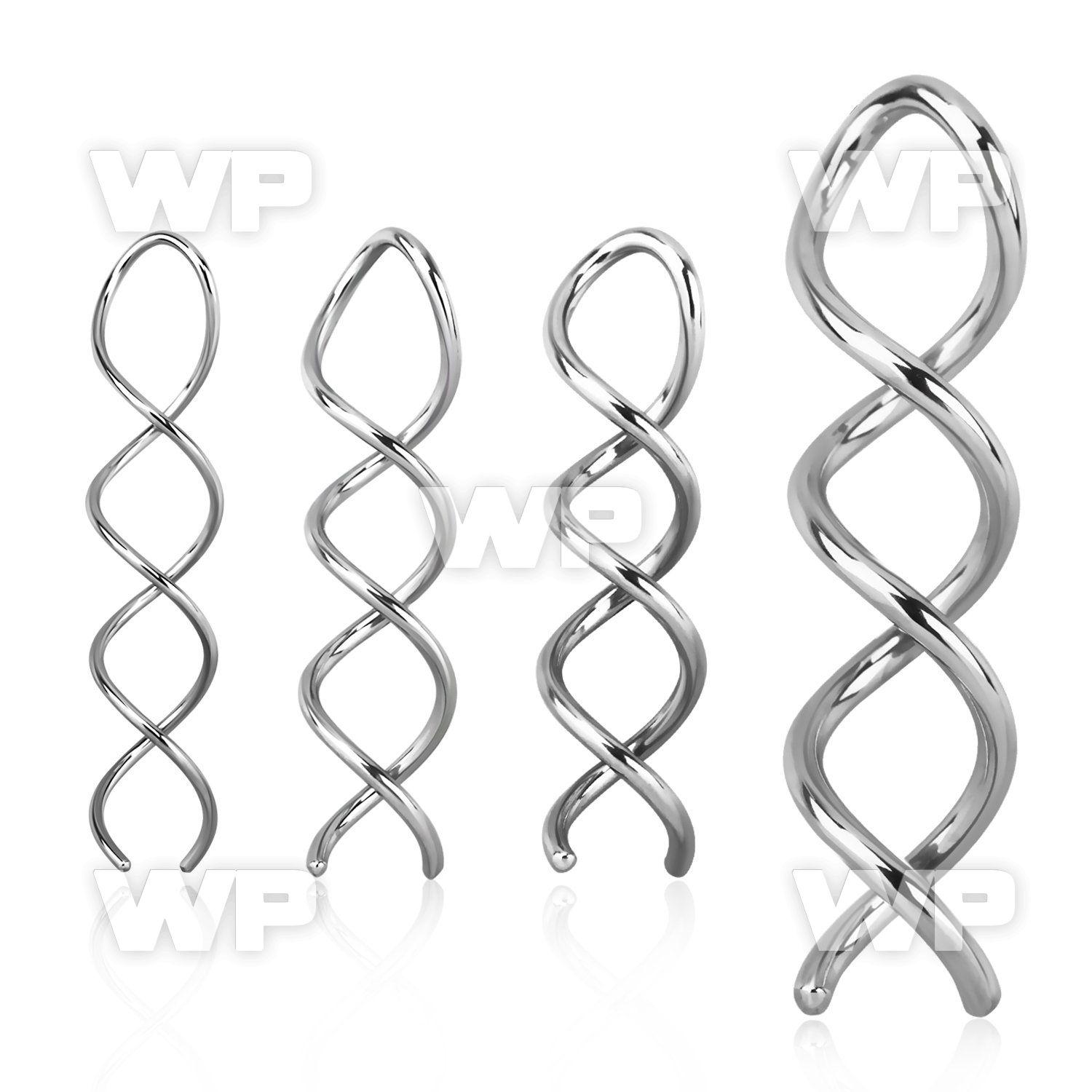 oa4 surgical steel wire twister taper ear lobe piercing