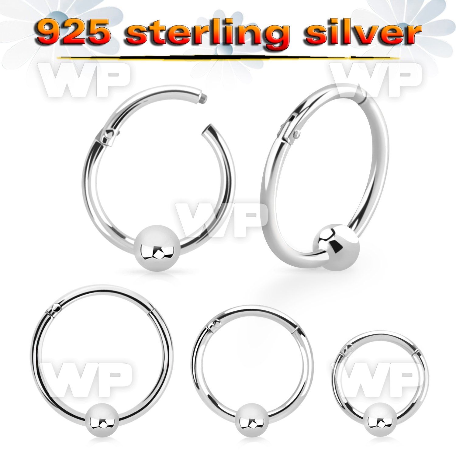 q3wixet4z silver hinged segment clicker 18g