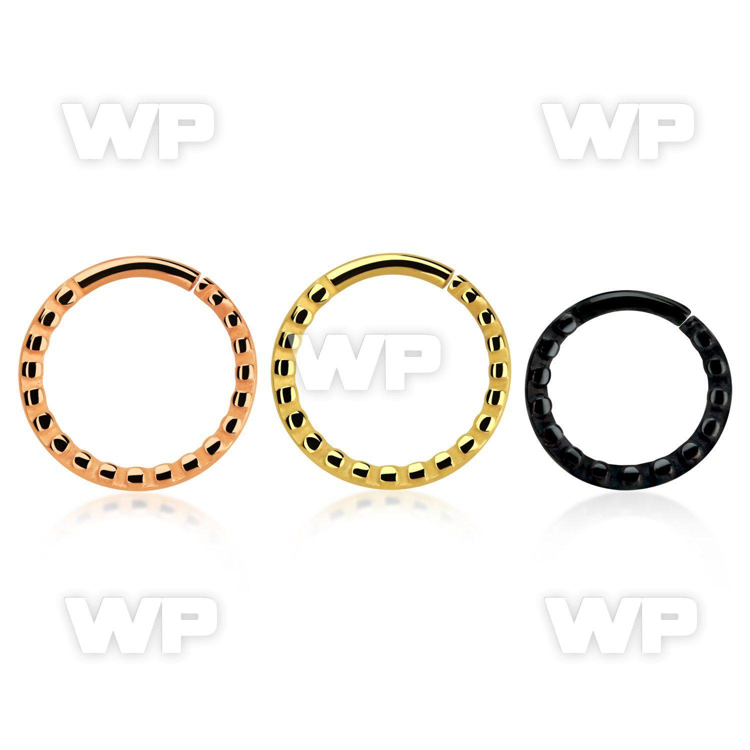 septdd annealed pvd steel seamless septum ring w rough pattern