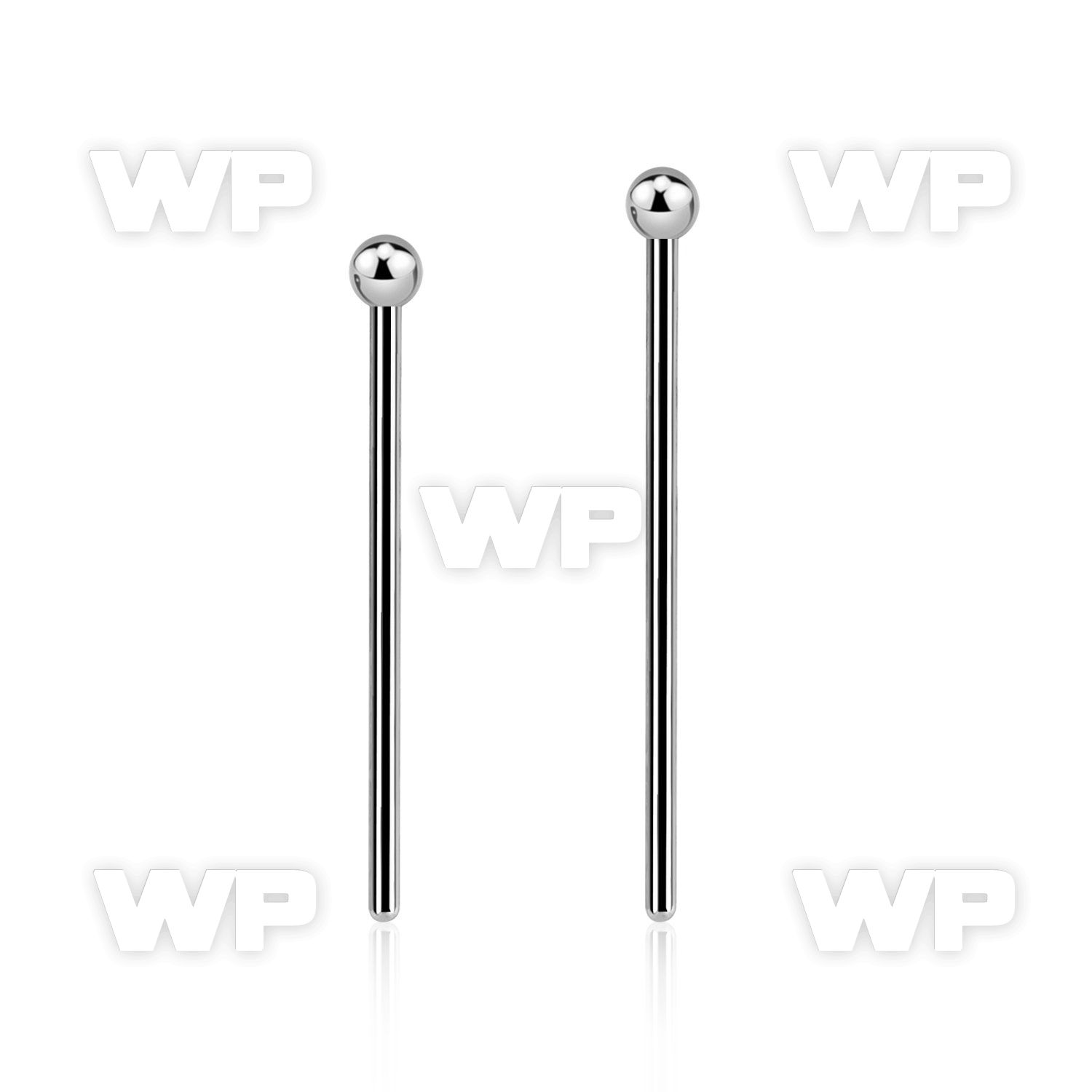 snyb20 steel bend it nose stud w a 2mm ball shaped top