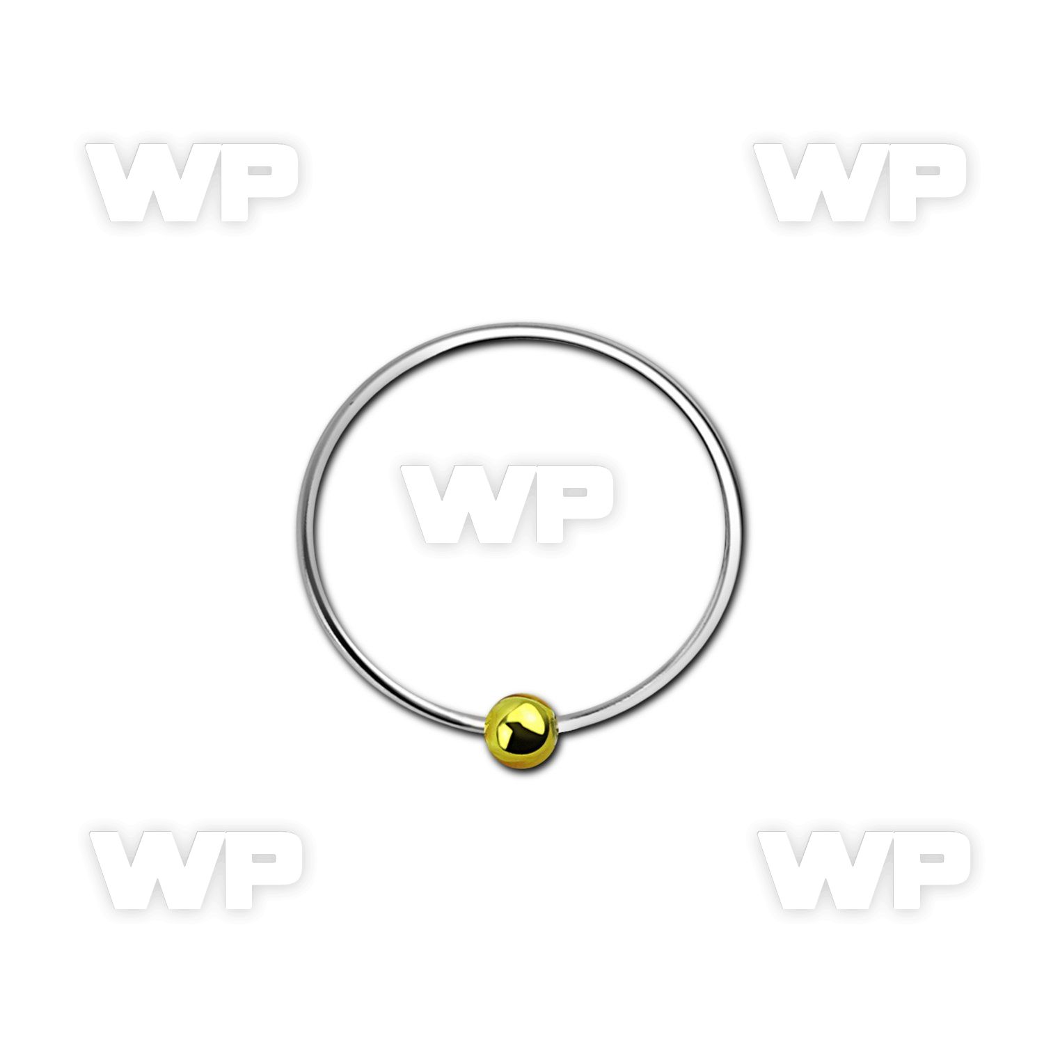u3pli4 silver 925 nose ring gold plated ball an outer diamet nose piercing
