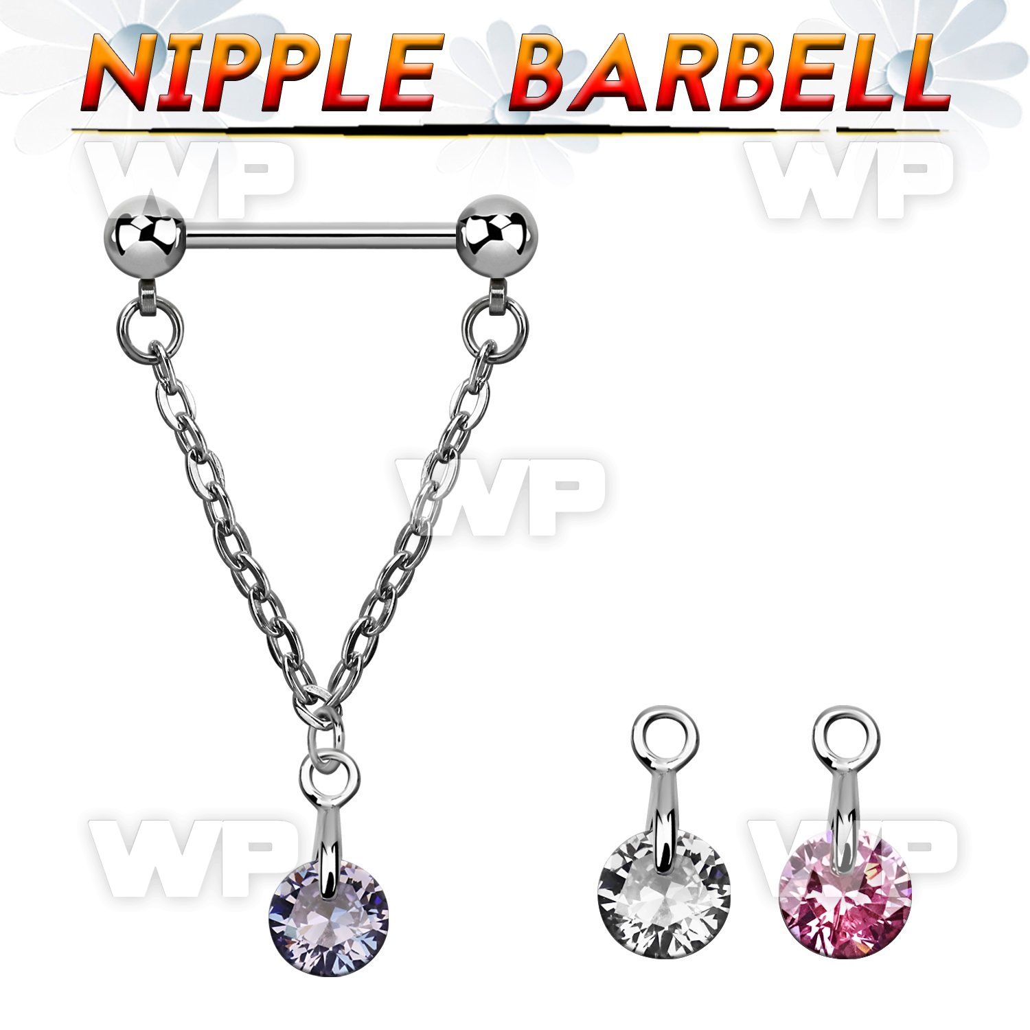 um1be surgical steel nipple barbell 1 6mm 5mm ballsconnected nipple piercing