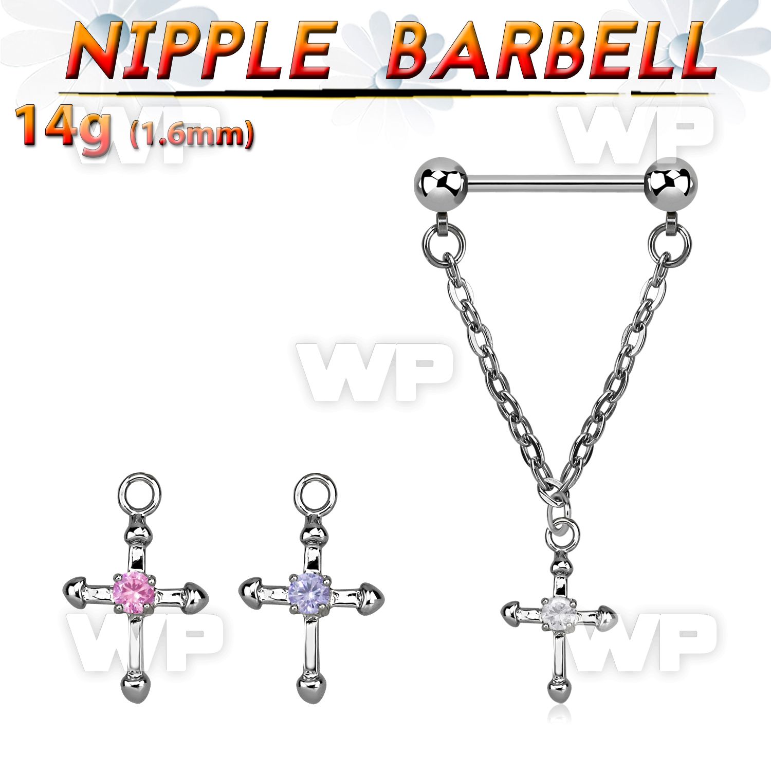 um1bz surgical steel nipple barbell 1 6mm 5mm ballsconnected nipple piercing