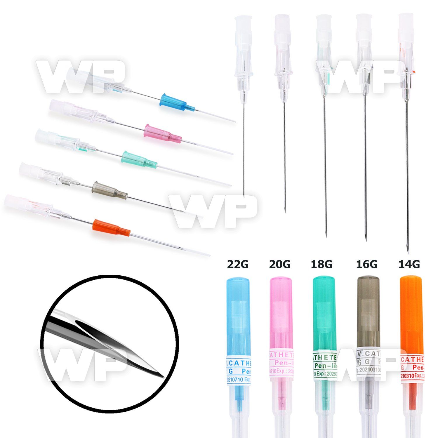 uww eo gas sterilized cannula steel needles single use 1piece