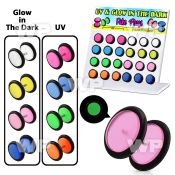17640k display w glow in dark acrylic uv fake cheater plugs belly piercing