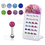 1764epe small display w surgical steel tragus piercings 1 2mm tragus piercing