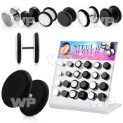 1764sp display w mixed acrylic implant grade steel fake cheate belly piercing