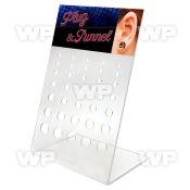 176ze empty display 35 holes for screw fit plugs or flesh tunne belly piercing