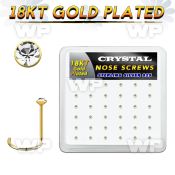 18nwbxc box w gold plated silver nose screws w 1.5mm crystals
