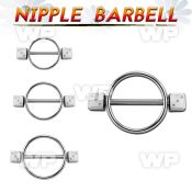 18umws surgical steel round nipple shield316l steel barbell 1 6 nipple piercing