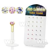 1i48gj board w bio flex labret stud 1 2mm push in solid 14k gol lower lip piercing