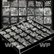 1j4czl box w mied surgical steel body jewelry parts light blue belly piercing