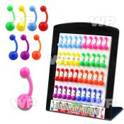 1j4u7y display w acrylic belly ring 5 8mm solid colored acrylic belly piercing