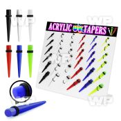 1jfmee display w acrylic uv tapers silicon o ring size 3mm 10mm ear lobe piercing