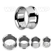 1mi surgical steel double flared flesh tunnel ear lobe piercing