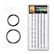 1u3jz9 box w silver 925 seamless nose ring s 0 8mm black platin nose piercing