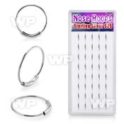 1u3jze box w silver nose ring s 22g 0 6mm an outer diamete nose piercing