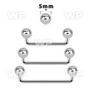 3h14s surgical steel surface barbell 1 6mm 90 degree angle surface piercing