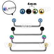 3h18r40 steel surface barbell 1 6mm 90 degree angle 4 mm ion pla surface piercing