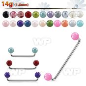3h1mas surgical steel surface barbell 1 6mm 90 degree angle 5mm surface piercing