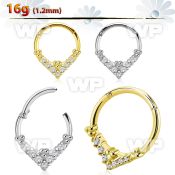 3i3xze steel hinged segment clicker cnc cz balls chevron