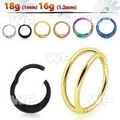 3i3xzk steel hinged segment clicke 16gr double rings