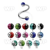 3mwdazw surgical steel spiral 1 2mm for eyebrow or lip 3mm ferid eyebrow piercing