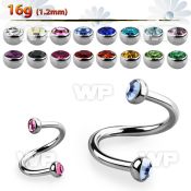 3mwxc4z surgical steel eyebrow spiral 1 2mm 3mm press fit half eyebrow piercing