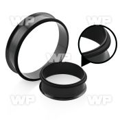 3rmifb xl big gaue sized black ion plated surgical steel single ear lobe piercing