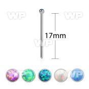 3u3et5m 316l steel bend it yourself nose stud w 1 5mm round syn nose piercing